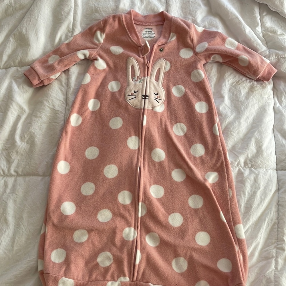 Baby girls bunnies sleep sack size 6 to 9 months